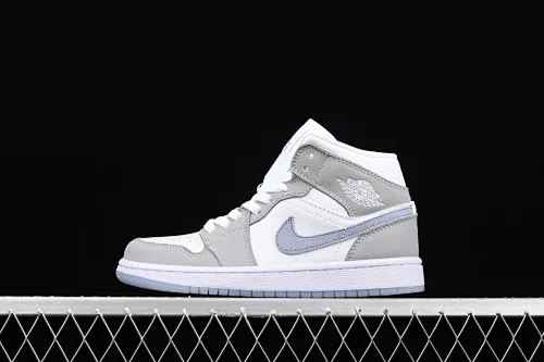 All Categories Air Jordan Jordan Series Basketball Shoes Air Jordan 1 Mid Air Jordan 1 Mid AJ1 Joe 1 Wolf Gray Mid-top Casual Sports Shoes BQ6472-105